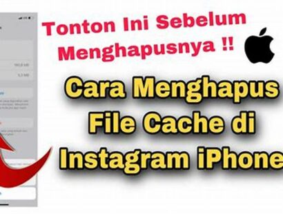 Cara Menghapus Cache Instagram Di Iphone